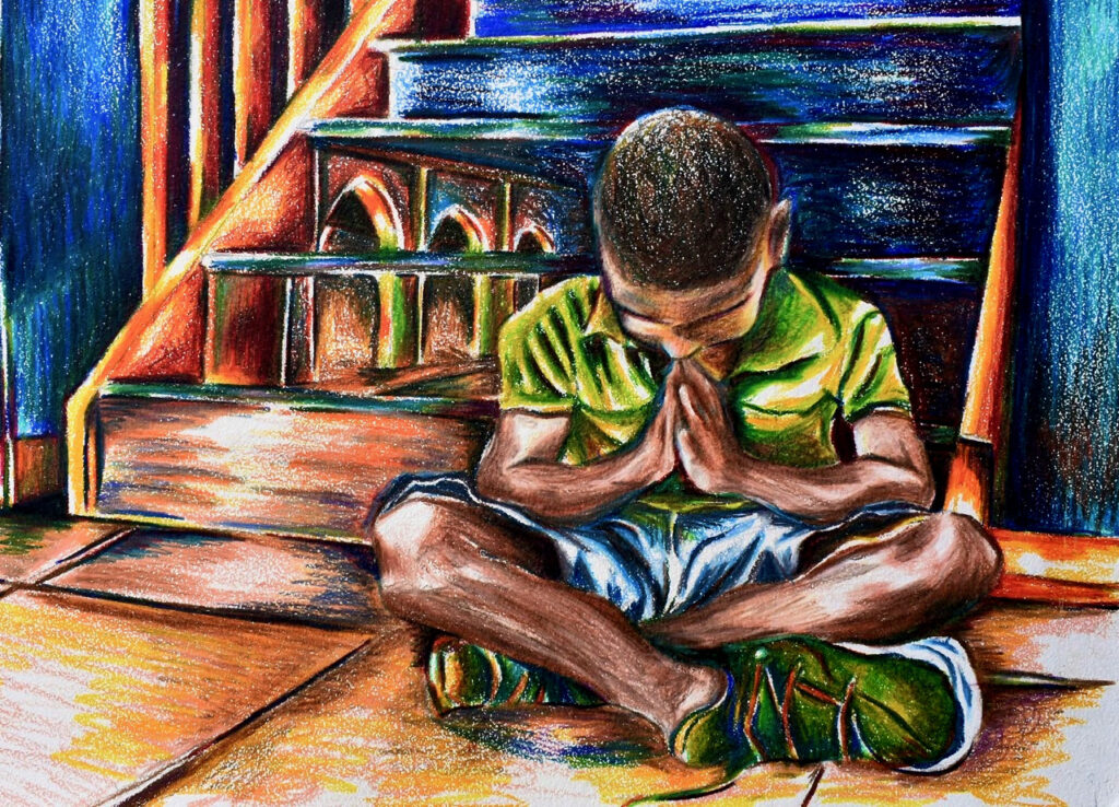 Colored Pencil Art by Zion Rozier